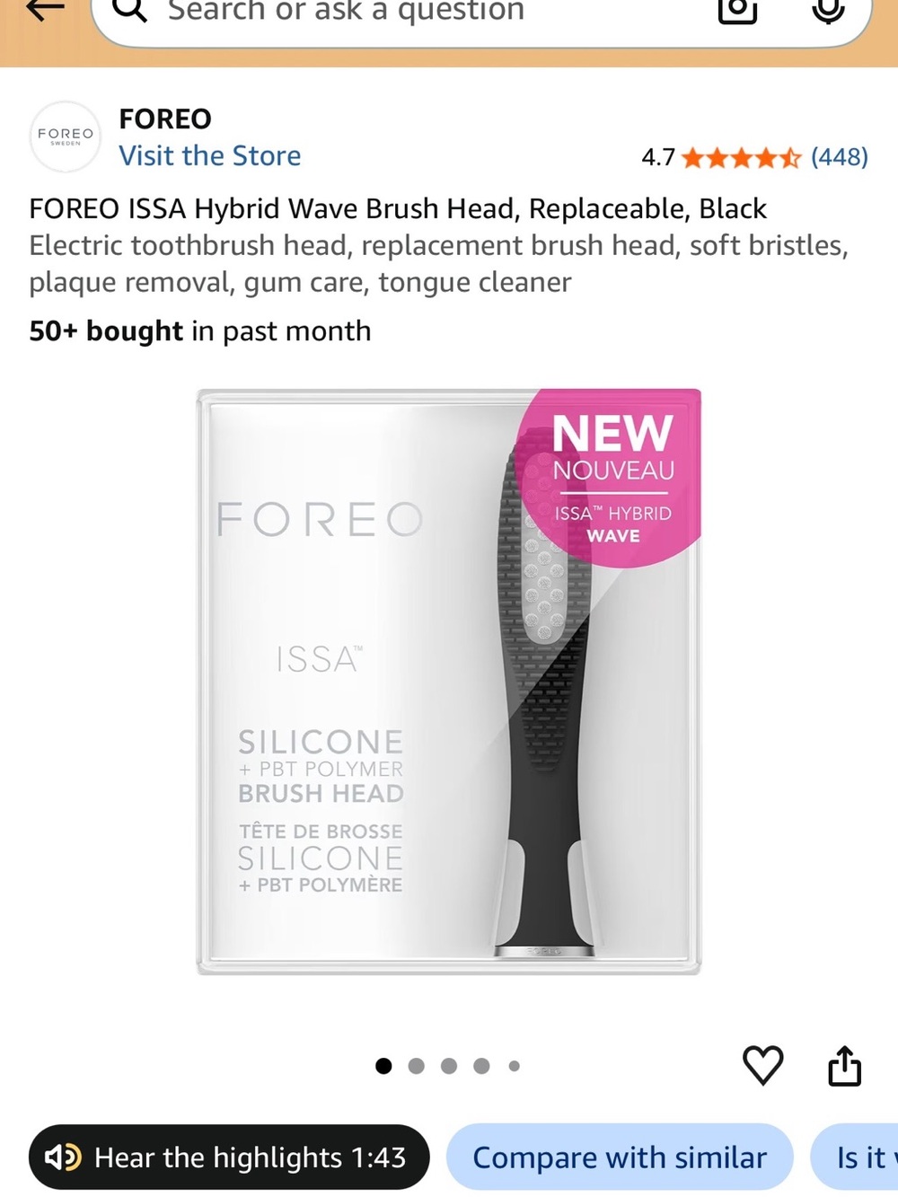 FOREO Issa 4 Plus Smart Sonic Toothbrush - Picture 6 of 9